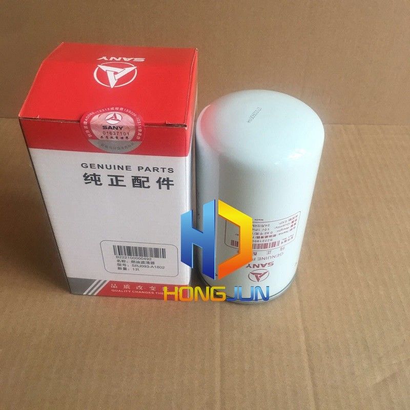 B222100000494 Sany Piezas de repuesto para excavadoras, filtro de aceite original para excavadoras