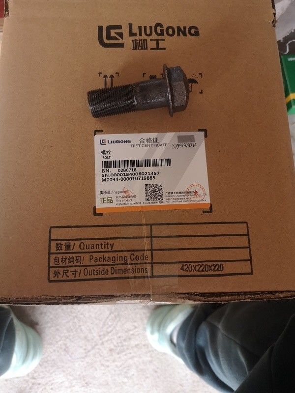 Venta al por menor de pernos de pernos de acero inoxidable 02B0476/02B0718/02B0353/00B0058/01B1387 para Liugong
