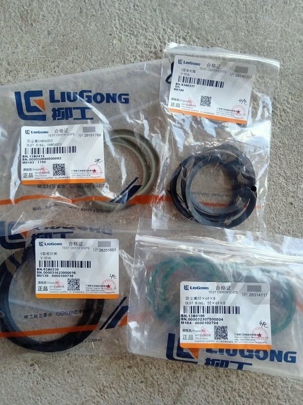 Trabajos de construcción anillo de polvo 13B0196 tornillos partes de motor calificador para Liugong