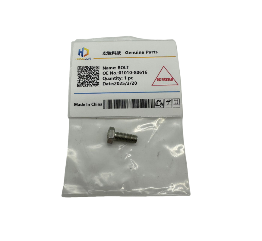 WA150-5 Pieza de cargadora de ruedas Komatsu BOLT 01010-80616 para las necesidades de su negocio
