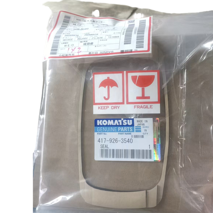 Sello de pieza duradera para cargadora de ruedas Komatsu 417-926-3540 para el modelo WA150-5, rendimiento garantizado